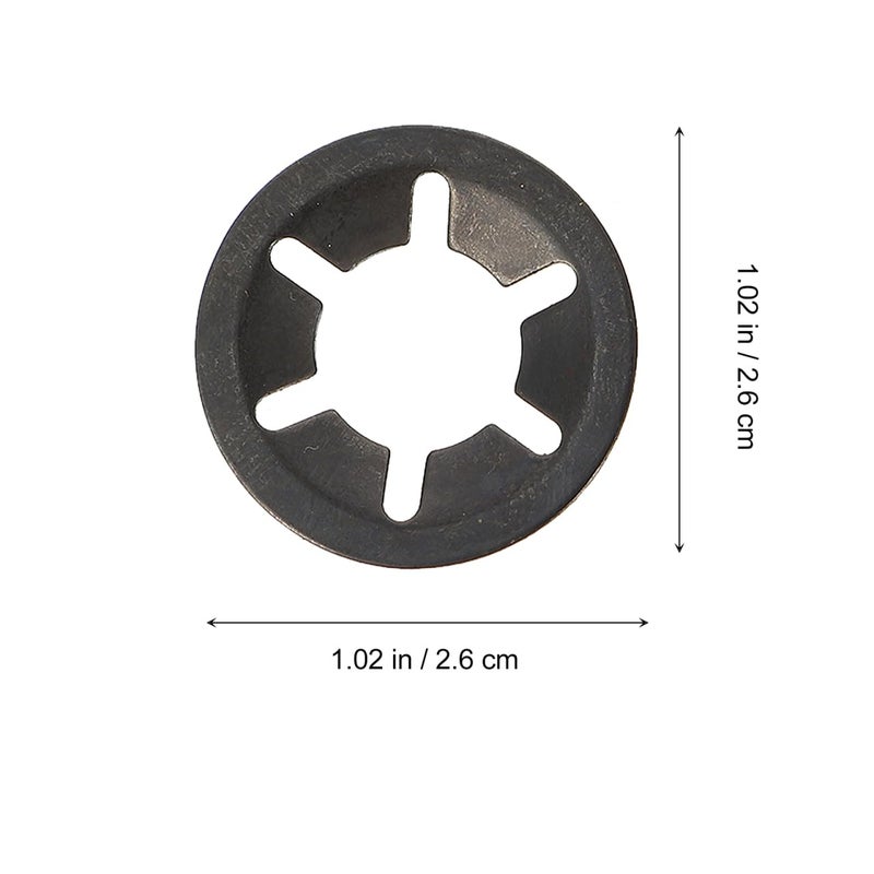 Cabilock Carbon Steel Bearing Clamping Ring 1.02 Inch Flower Retaining Washers Locking Rings for Axles Shafts Industrial Fasteners - Image 2
